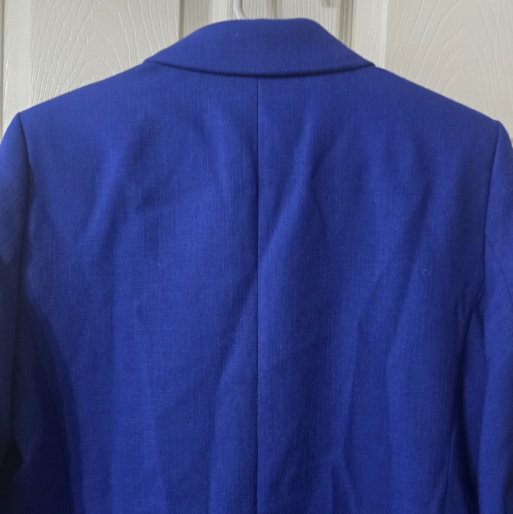 Cropped Boxy Blue Blazer by Ann Taylor, Relaxed Fit, Fully Lined, Size 6, EUC! - Picture 10 of 15